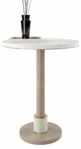 FRATO Круглый деревянный журнальный столик  Ffu260034aaa