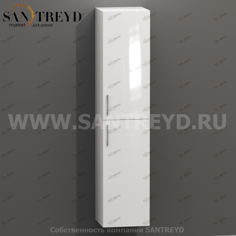 MDC066 Высокий шкаф с двумя створками 160 см белый Globo 4ALL Италия Ceramica Globo