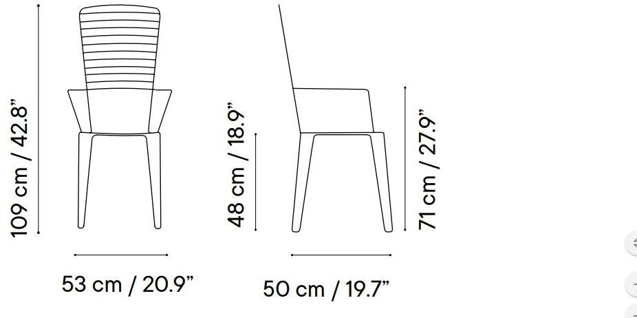 iSimar Стул из стали с подлокотниками и высокой спинкой Menorca 8113 - Вид №2