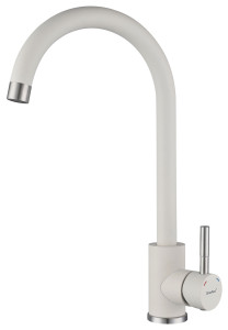 Кухонный смеситель Z-5410 белый GranFest QUARZ
