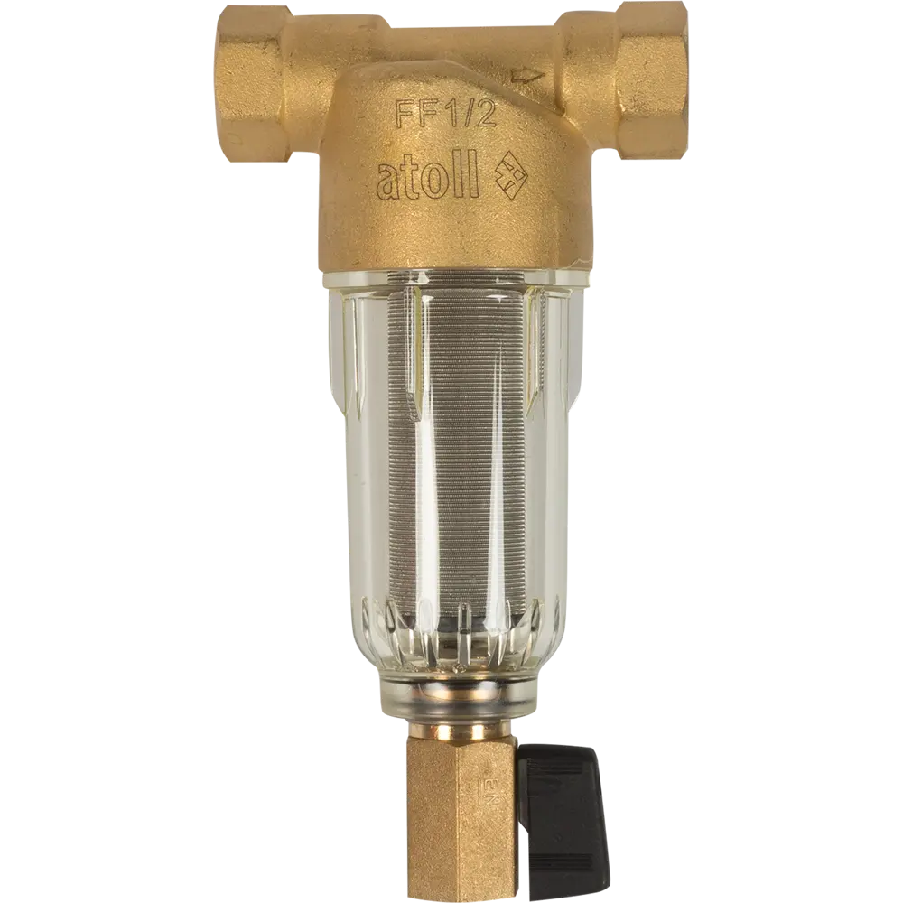Набор фильтров механической очистки Atoll для ХВС и ГВС 1/2" ВР латунь STLM-2054763 - Вид №1