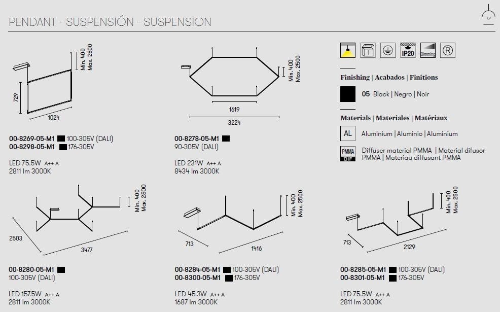Профиль линейного освещения для светодиодных модулей LedsC4 Tubs ARCH-00003218 - Вид №5