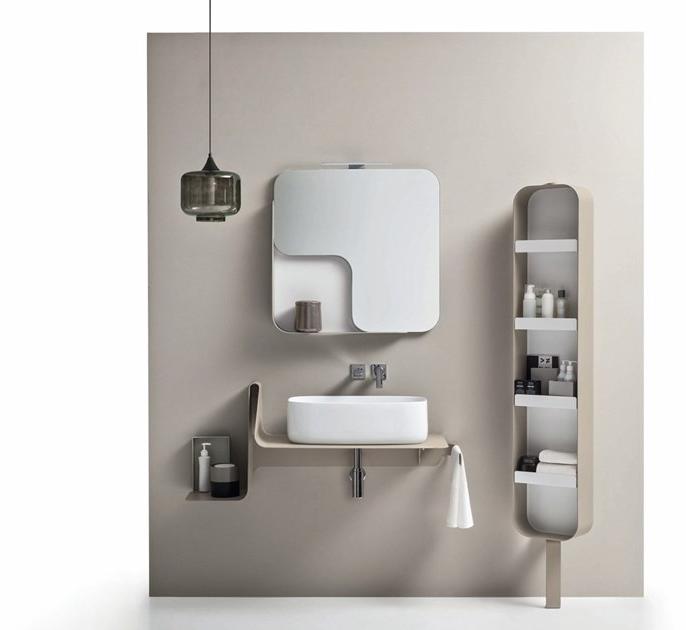 ARBLU Консольная раковина одинарная подвесная из металла Tulip sun-id-1499217 - Вид №4