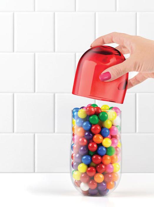 Банка с крышкой красная Sugar Fix FRED&FRIENDS  00-3871445 Красный  - Вид №5