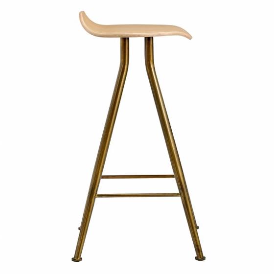 NORR11 Высокий табурет с железным основанием и дубовым сиденьем sun-id-1497951 - Вид №2