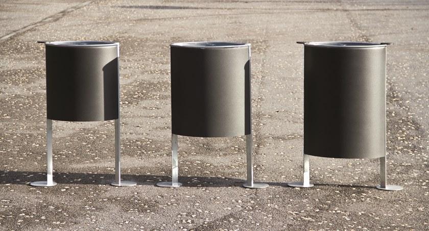 URBIDERMIS Контейнер для мусора из оцинкованной стали с пепельницей sun-id-1492081 - Вид №2