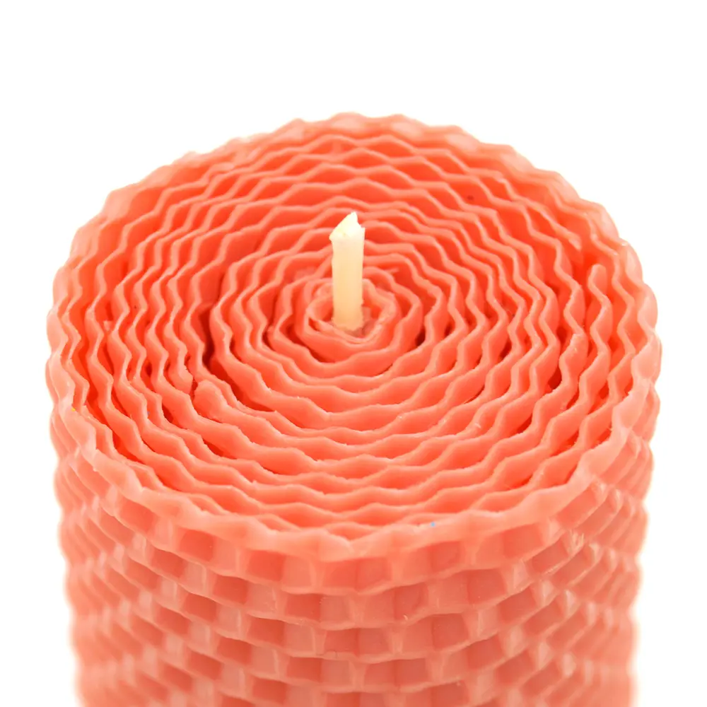 Свеча вощинная цилиндр розовая 5x6.5 см EVIS STLM-2164812 - Вид №1