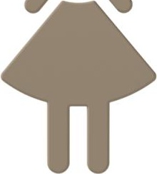 801.91.020 значок женщина HEWI Türzubehör  - Вид №6