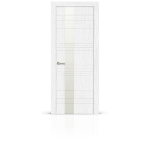 91696011 Дверь межкомнатная Citydoors Новита остеклённая 200x80см пленка ПВХ цвет ясень серебро без замка и петель STLM-1358668