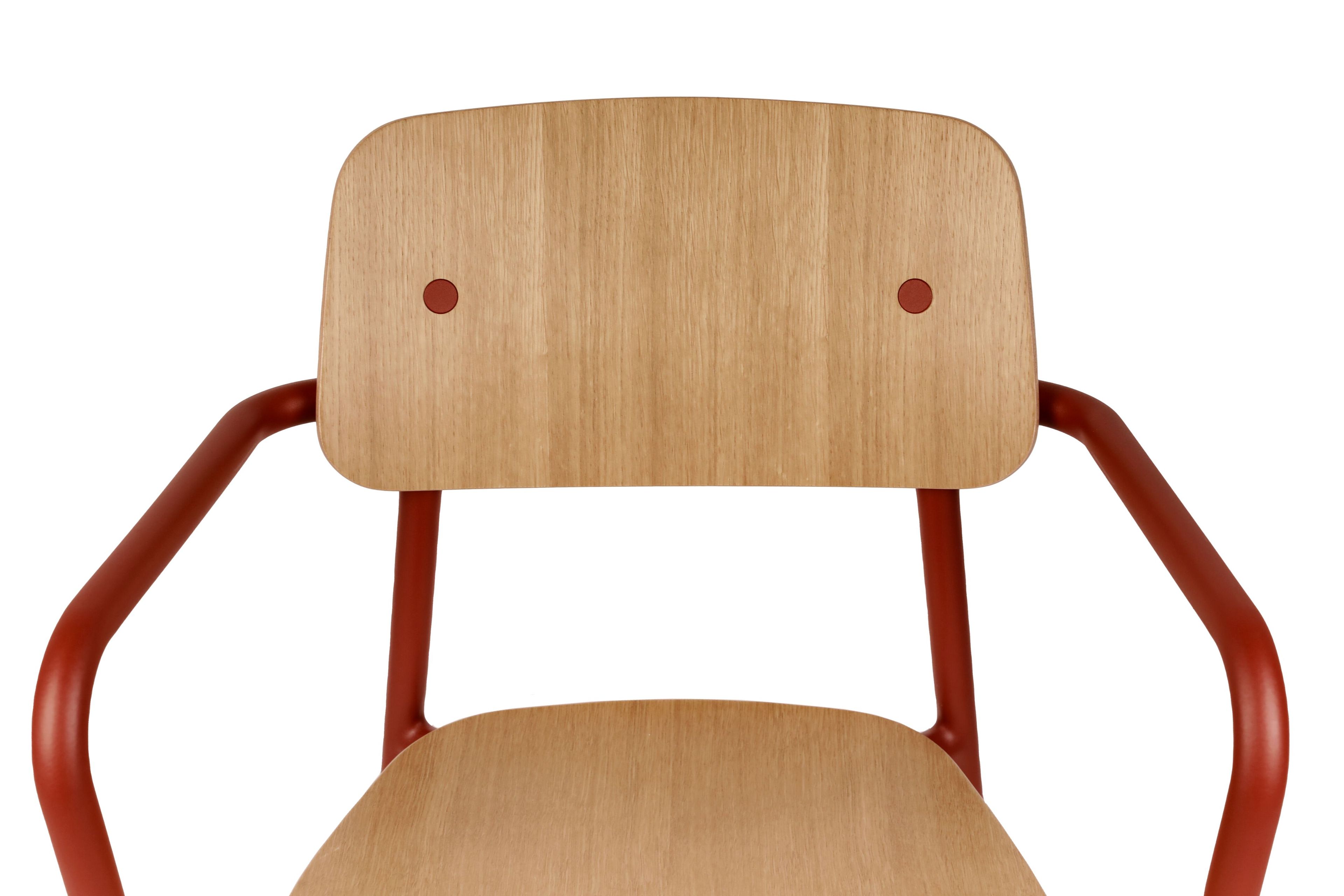 Штабелируемый стул из дуба с подлокотниками Fermob Studie ARCH-00098899 - Вид №30
