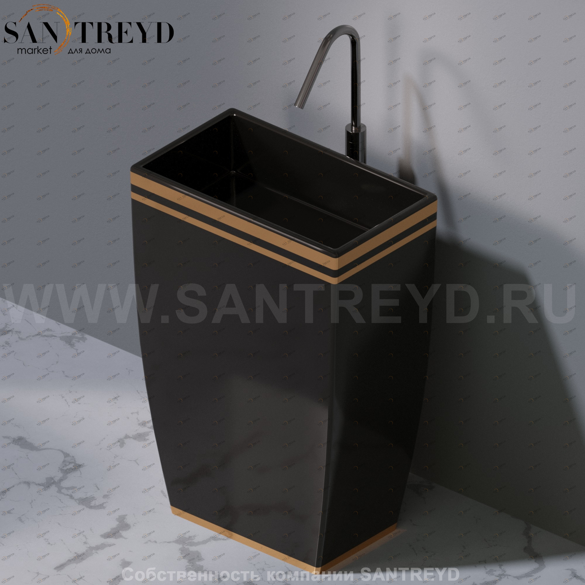 L110476G Напольная раковина стоящая прямоугольная A. e T. Italia Tower AeT ITALIA