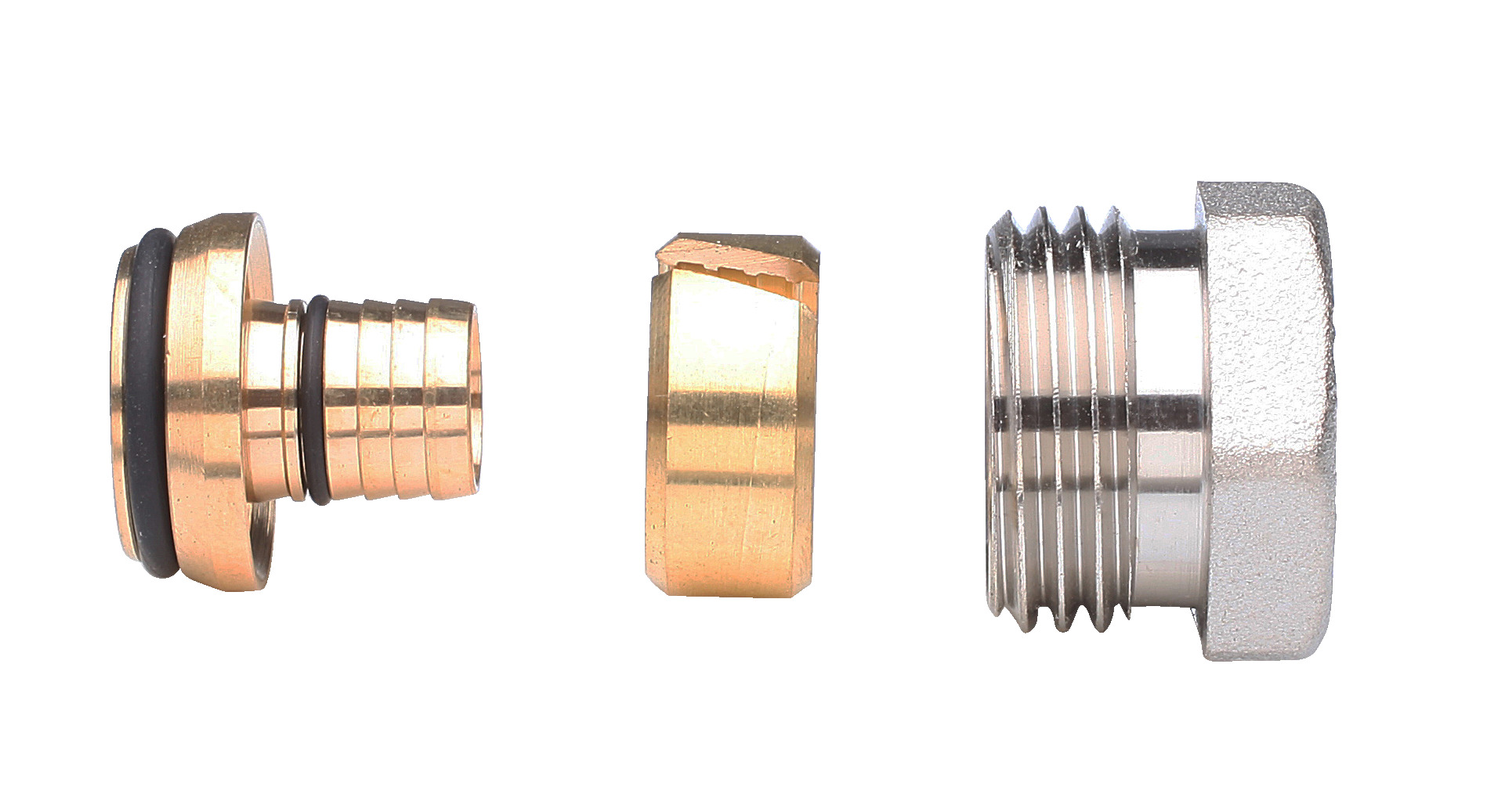 Danfoss Фитинги для полимерных труб (PEX) Уплотн. фитинги PEX 17х2 G3/4'' вн 013G4162  - Вид №1