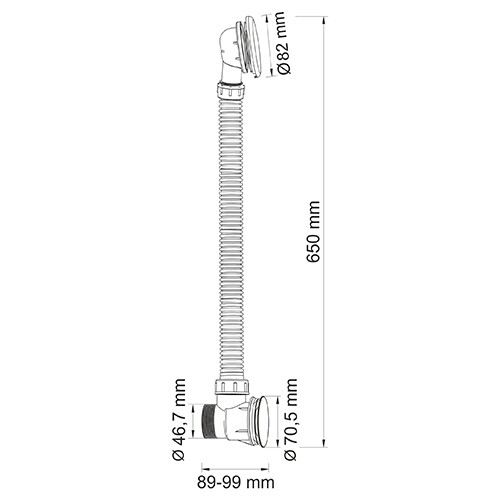 A203 Слив-перелив для ванны NEW! Santreyd  - Вид №1