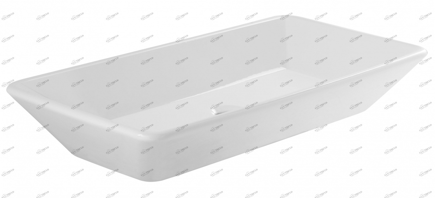 108950004 Накладная раковина на столешницу  прямоугольная Sanindusa 