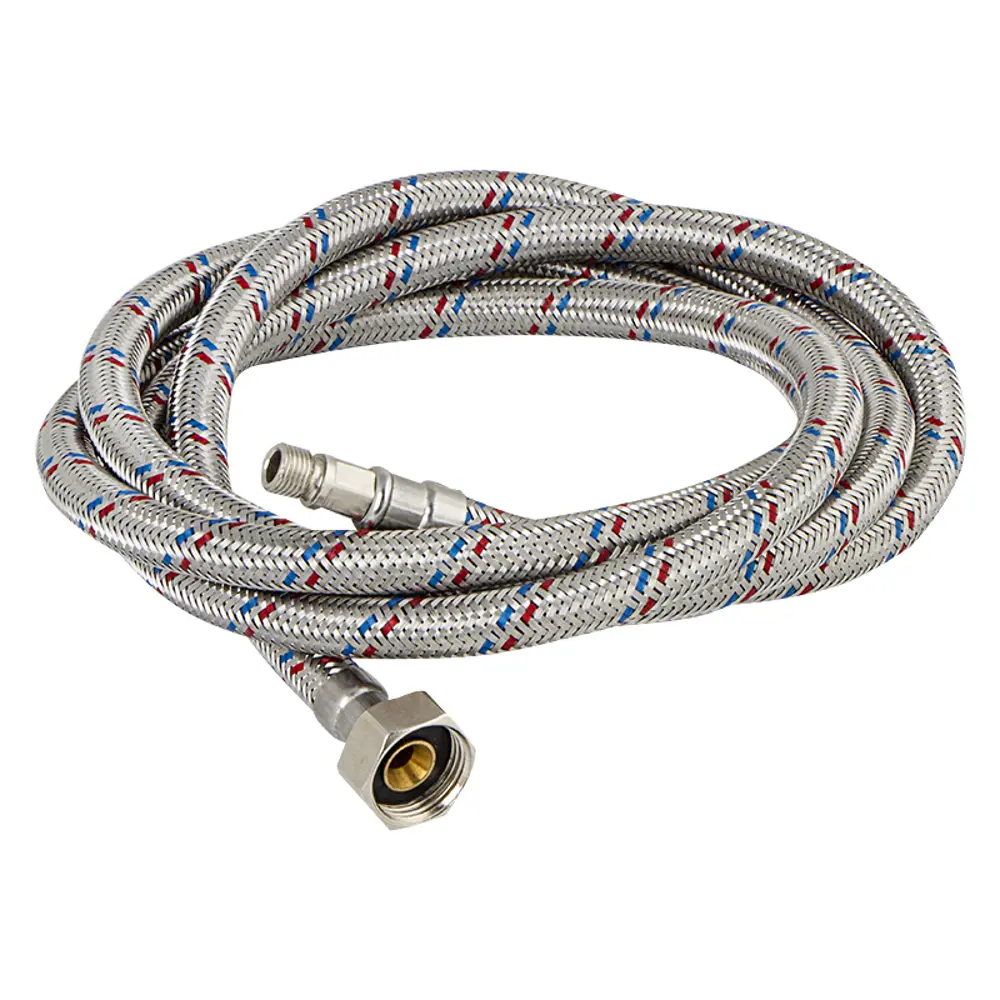 Гибкая подводка для смесителя Кит-Пром 1/2"xM10-18 гайка - штуцер 200 см 14349705 STLM-2149121  - Вид №2