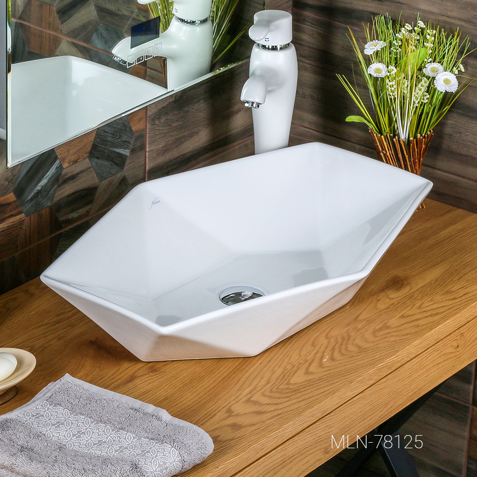 Накладная раковина melana mln-78125 78125-805