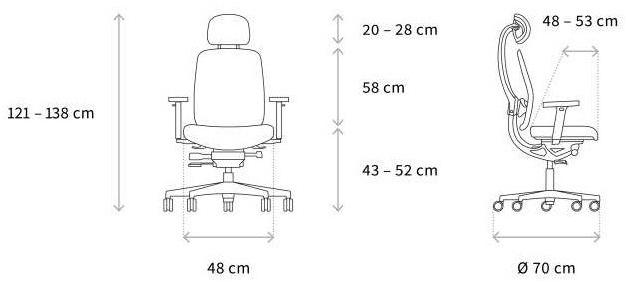 Wagner Кресло исполнительное вращающееся с 5 спицами Alumedic sun-id-1360879 - Вид №9