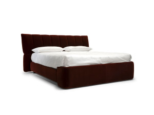 Бархатная кровать для хранения с мягким изголовьем