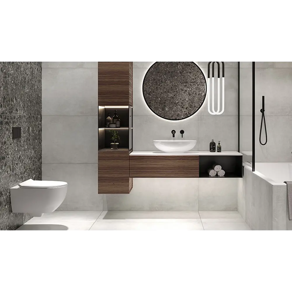 Керамогранит Grasaro Loft 60x60 см 1.8 м² матовый цвет серый STLM-2027378 - Вид №3