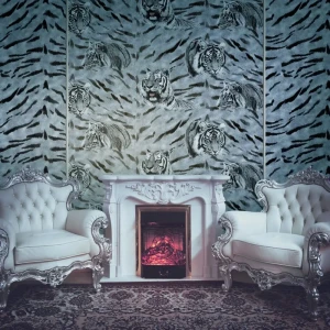 Обои флизелиновые, 1,06х10 м, тигр, серый ЭР4226-5 16602401 STLM-2117739