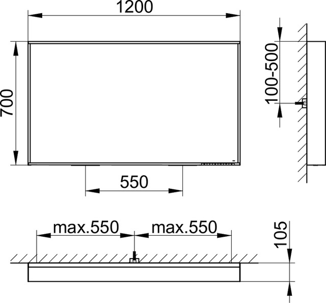33098ZZ1500 Зеркало с подсветкой KEUCO Plan - Вид №12