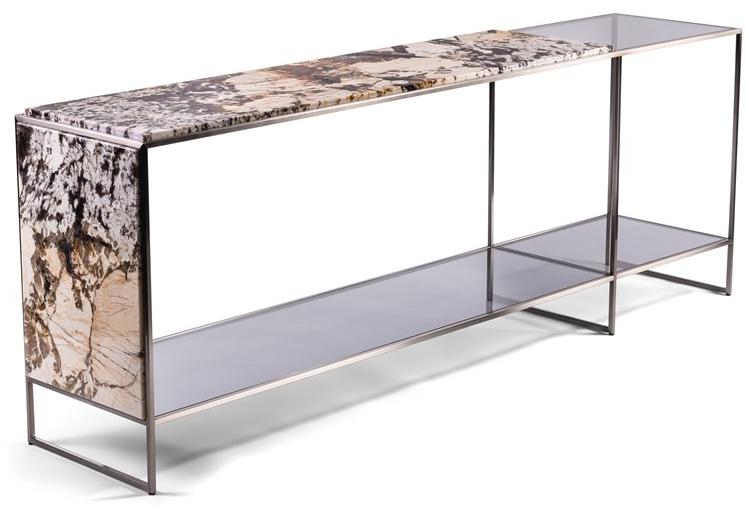 Visionnaire Прямоугольная мраморная консоль с полками Mondrian sun-id-1398205 - Вид №1