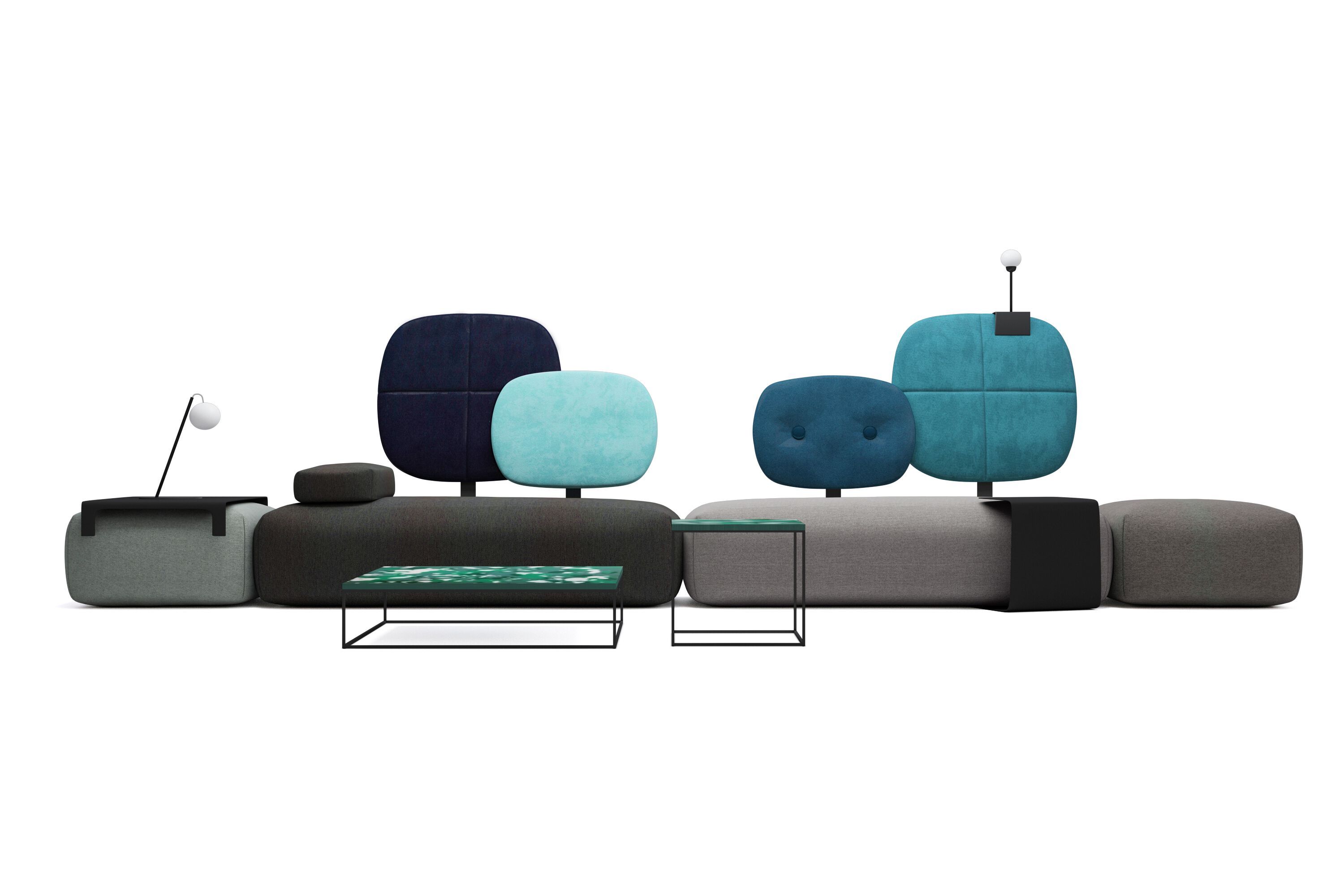 Ткань диван HANNABI MODEL NO.15 ARCH-00010709 - Вид №4