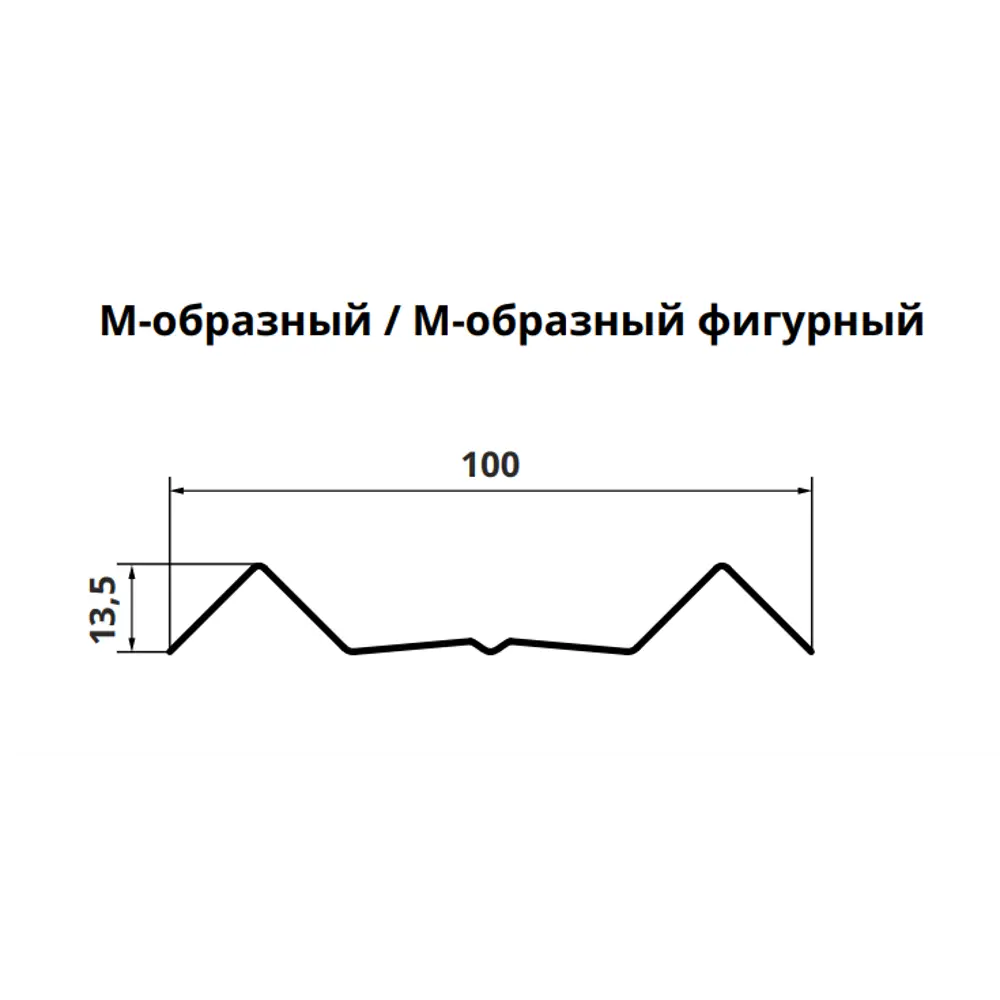 Металлический штакетник Santreyd М-образный 2 м шоколад 85395025 STLM-0062578 - Вид №2