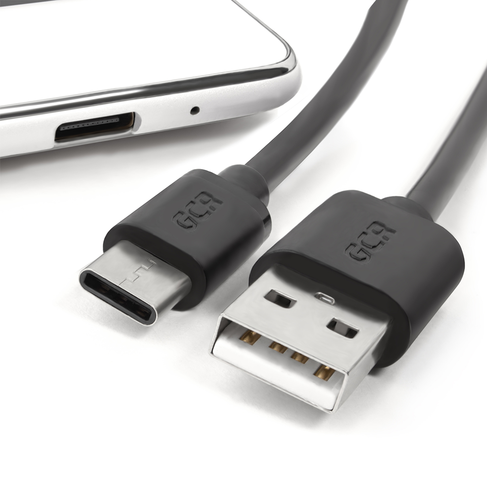 33-050553 кабель 0.5m usb 2.0, am/cm, черный, 28/28 awg , экран, армированный, морозостойкий Greenconnect Santreyd  - Вид №2
