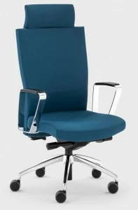 Viganò Кресло для руководителя из ткани с высокой спинкой Queen fabric