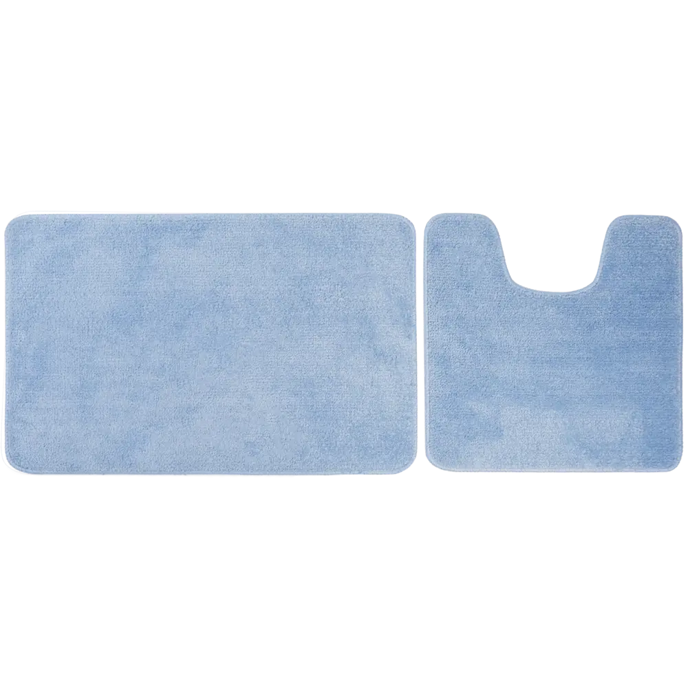 Набор ковриков для ванной комнаты Presto 45x70/45x45 см цвет светло-синий АКВАДЕКОР АТМ-1411 STLM-2044316