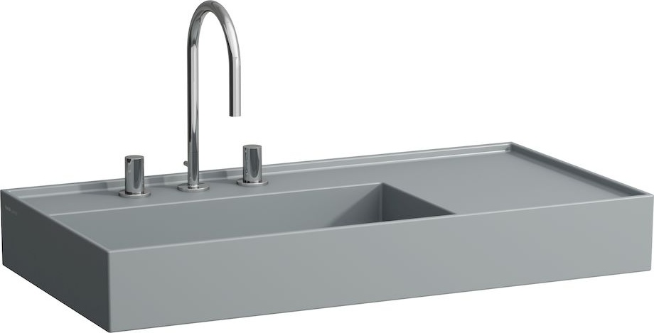 H8103380201581 Раковина, полочка справа, со специальным скрытым сливом LAUFEN PRO - Вид №9