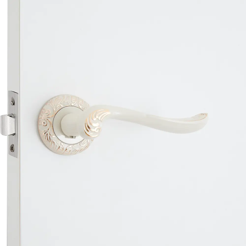 AL159 Дверная ручка на розетке в бело-золотом исполнении 85224962 Santreyd STLM-1580144 - Вид №4
