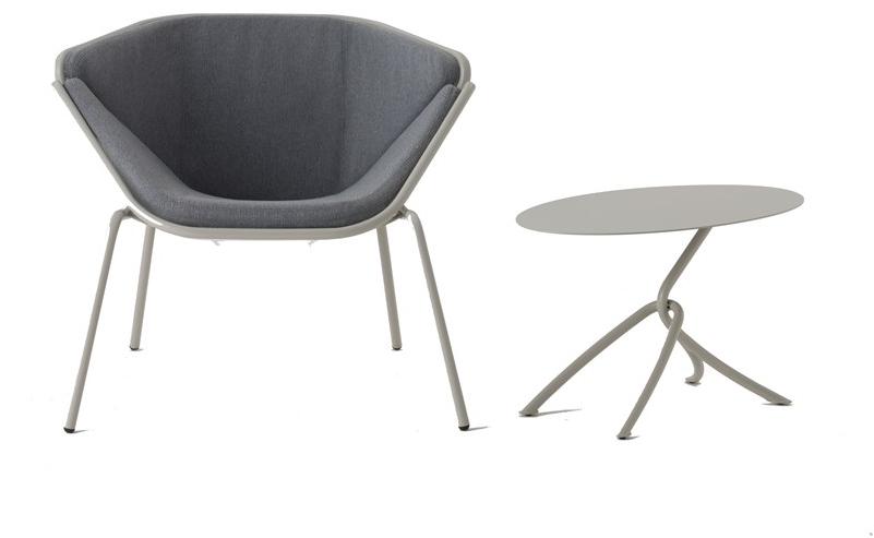 TrabA' Овальный журнальный столик из металла Skin 0126 skin coffetable - Вид №3