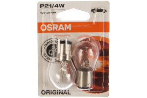 15874007 Автолампа, 2шт. P21,4W BAZ15d, 12V ,1,10 7225-02B Osram