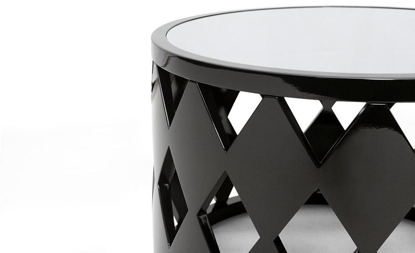 Mytto Круглый журнальный столик из лакированного дерева Larforma sun-id-1492581 - Вид №5