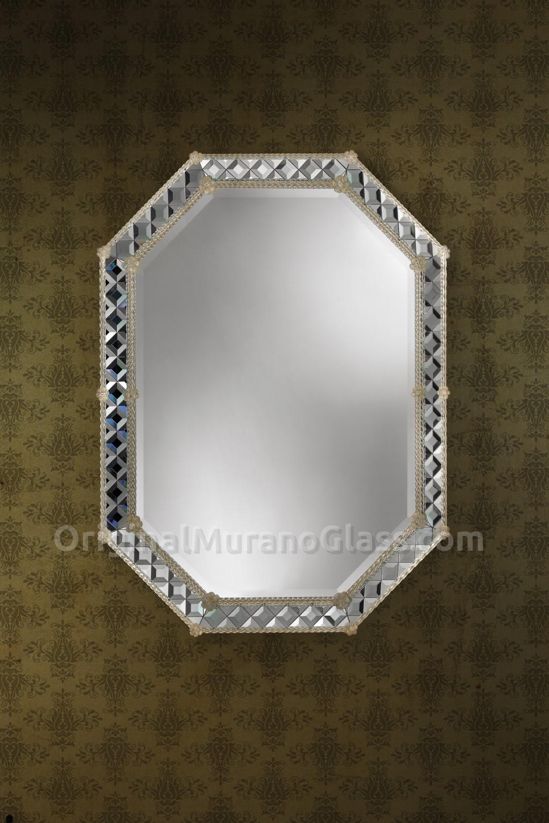 692 ORIGINALMURANOGLASS Венецианское зеркало Navagero - муранское стекло OMG  см  - Вид №1