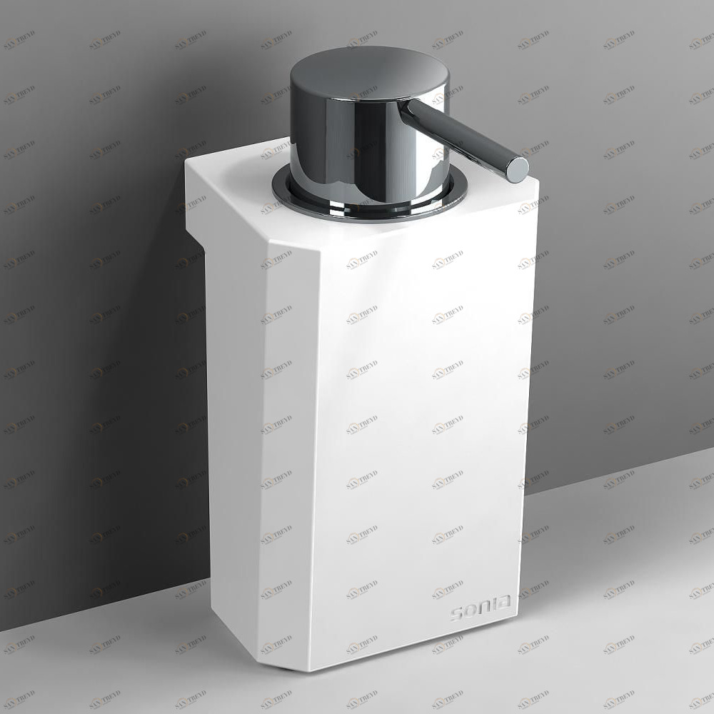 Sonia Дозатор для жидкого мыла настольный S0 белый/хром 156283