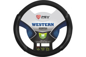 17869891 Оплётка на руль WESTERN черный, M 116970 PSV