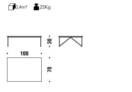 Прямоугольный стол из стали и хрусталя MOROSO AeroZeppelin ARCH-00146221 - Вид №3
