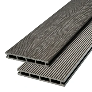 91944545 Террасная доска ДПК Faynag 3D Stelo цвет венге 2000x140x20мм двусторонний вельвет/структура дерева 0.56м² 2шт STLM-1421566