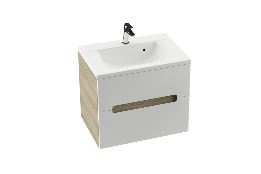 Тумба под умывальник SD 800-R CLASSIC II береза/белая Ravak X000000915 - Вид №3