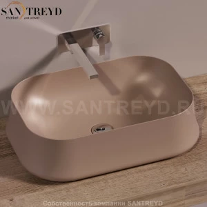 SH08MOKAMATT Накладная раковина на столешницу  прямоугольная Simas Sharp