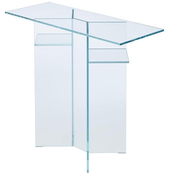 Ligne Roset Прямоугольная консоль из закаленного стекла с полками  19980147  - Вид №1