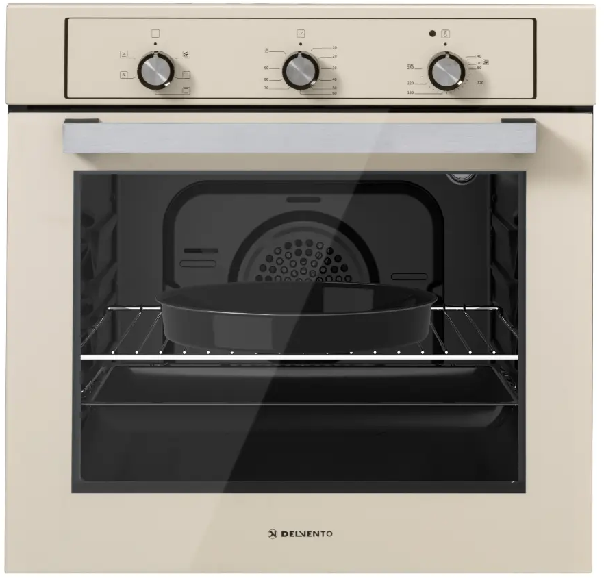 91376690 Электрический духовой шкаф Delvento V6ER16001 59.5x59.5x56.5 см цвет бежевый STLM-0860650