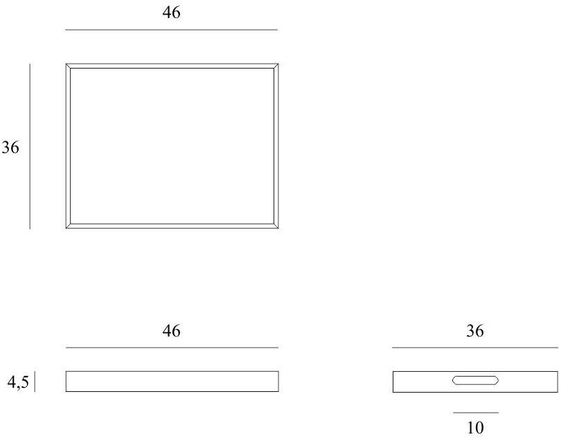 Ethnicraft Прямоугольный поднос из дерева и стекла Classic 20316, 20356, 20317 - Вид №8
