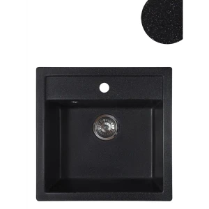 91377588 Мойка врезная Reflexion RX1251СL 50.50x51 см глубина чаши 19 см кварц цвет черный STLM-1422046