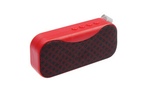 16389661 Портативная колонка LAB-50, 3 Вт, microSD, AUX, USB, красная, 4514444 LUAZON