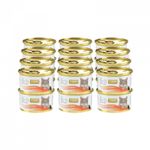 ПР0016449*24 Корм для кошек Care Куриная грудка конс. 80 г (упаковка - 24 шт) Brit