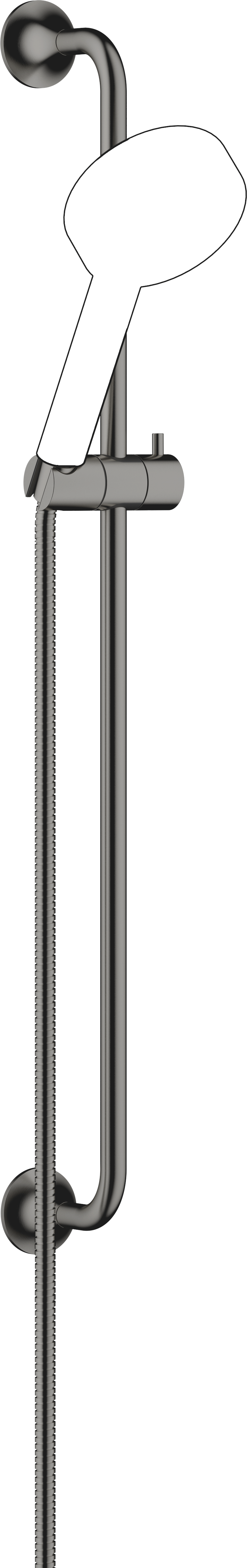 VAIA Душевой набор без ручного душа - Brushed Dark Platinum